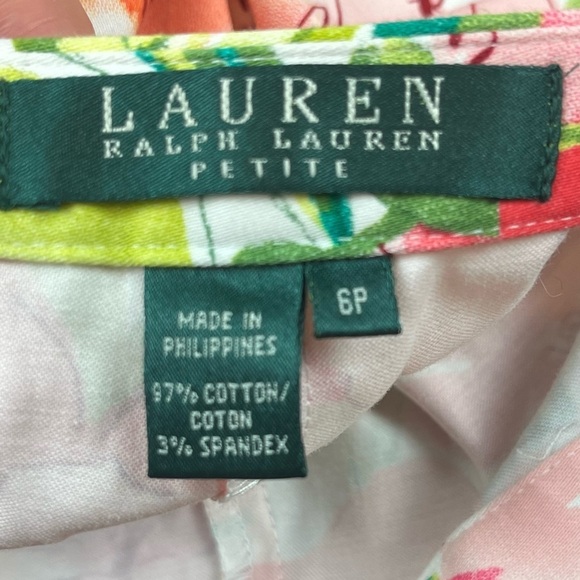 NWT LAUREN RALPH LAUREN Floral Capris 6P - Picture 12 of 14